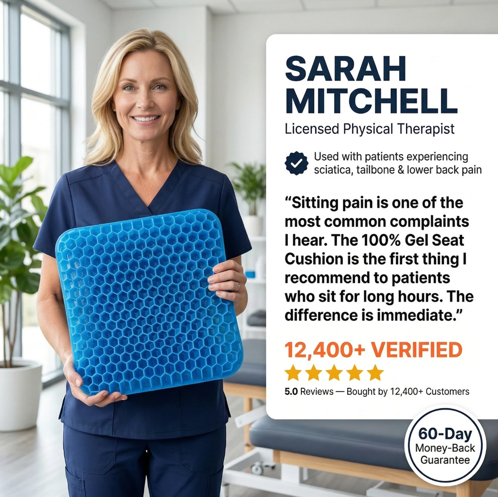 100% Gel Seat Cushion - Extra Thick