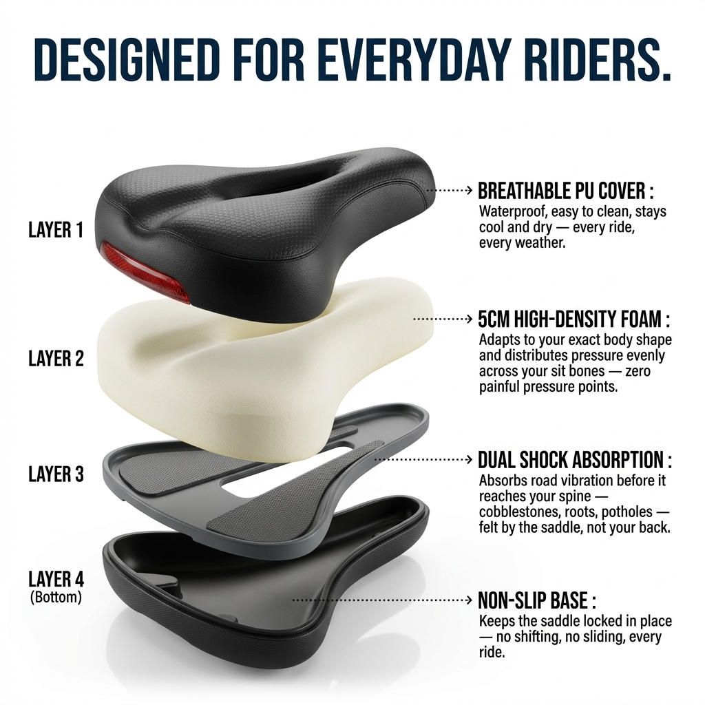 Holie Bike Saddle - Comfort
