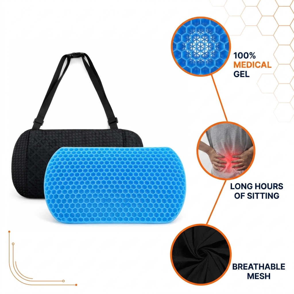100% Gel Lumbar Cushion