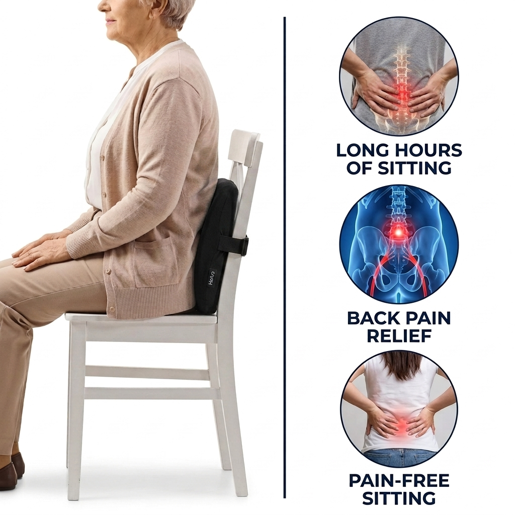 100% Gel Lumbar Cushion