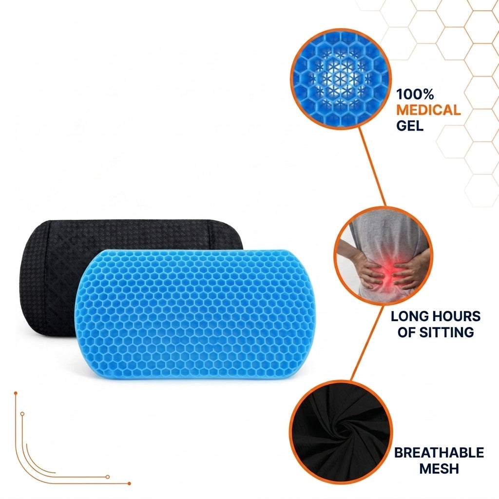 100% Gel Lumbar Cushion