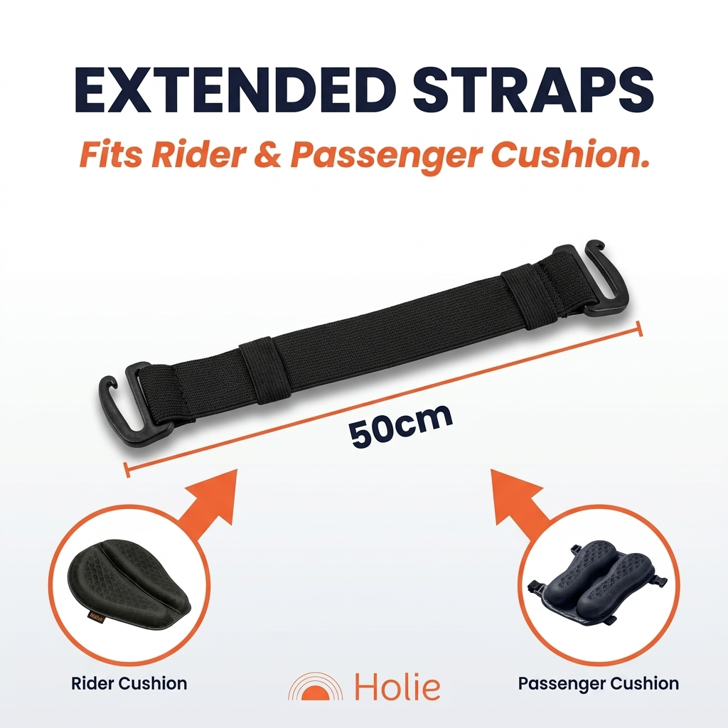 Extended Straps - Rider/Passenger Cushion