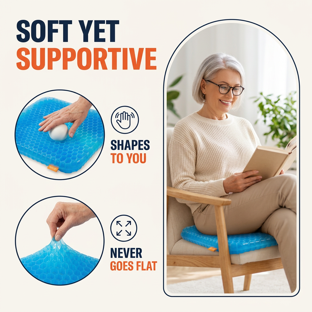 100% Gel Seat Cushion
